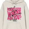 Scooby-Doo Where Are You Character Outline Long Sleeve Adult Sand Hooded Sweatshirt - 2 of 3