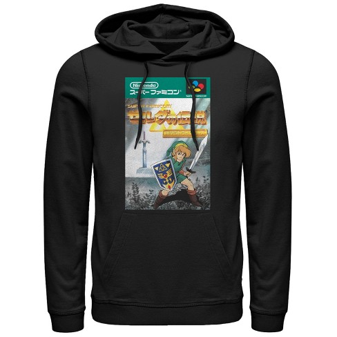 Men s Nintendo Legend Of Zelda Japanese Cover Art Pull Over Hoodie Target