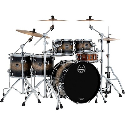 Mapex Saturn VI Studioease 5-Piece Shell Pack with 22" Bass Drum Black Ink Burst