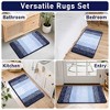 BAGOKIE Ultra Soft 4-Piece Microfiber Bathroom Rug Set - 3 of 4