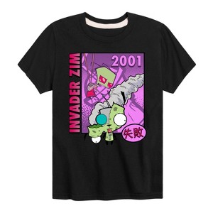 Boys' - Invader ZIM - ZIM and GIR Short Sleeve Graphic T-Shirt - 1 of 4