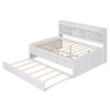 NicBex Twin Size Modern Wooden Platform Bed with Trundle, Open Shelves and Storage Drawers for Bedroom and Living Room - 4 of 4