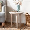 Rehnuma Carved Side Table - White Wash - Safavieh. - 2 of 4