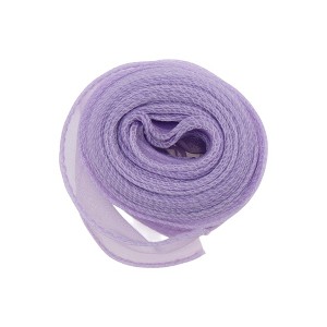 Unique Bargains Ribbon Plain Fishtail Organza Simple Style Polyester 354.33"x1.57" 1 Pc - 1 of 3