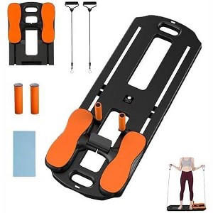 Pilates Board - Pilates Reformer Set, Multi Purpose Foldable Pilates Reformer Board for Home, Pilates Sliding Board - 1 of 4