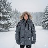 Canada Weather Gear Men’s Heavyweight Arctic Parka with Faux Fur Hood|Insulated Water-Resistant Winter Jacket - 2 of 3