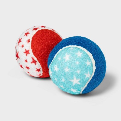 Printed Tennis Balls Dog Toy - 2pk - 2.5" - Boots & Barkley™
