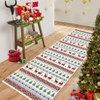 Garvee Christmas Area Rug Washable  Hallway Runner Rug Snowflake Holiday Decor Bedroom Rug Decorative Xmas Boho Carpet Dining Room Office - 4 of 4