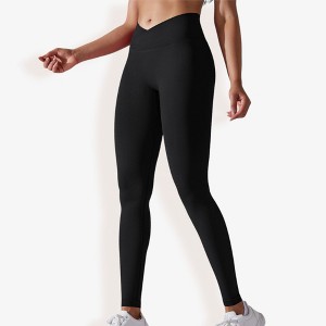 Anna-Kaci Active Women's High Waist Seamless Ribbed Full Length Leggings - 1 of 4