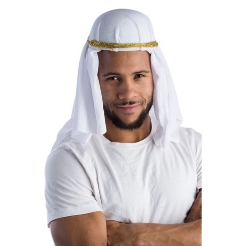 Dress Up America Middle Eastern White Headdress : Target