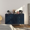 Modern 7-Drawer Wood Storage Cabinet with Legs, Freestanding Accent Cabinet for Living Room, Bedroom & Hallway ( - 3 of 4