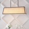 42" 4-Light Crosby Minimalist Industrial Trapezoidal Linen Iron Linear LED Pendant Bronze/Beige - JONATHAN Y - image 2 of 4