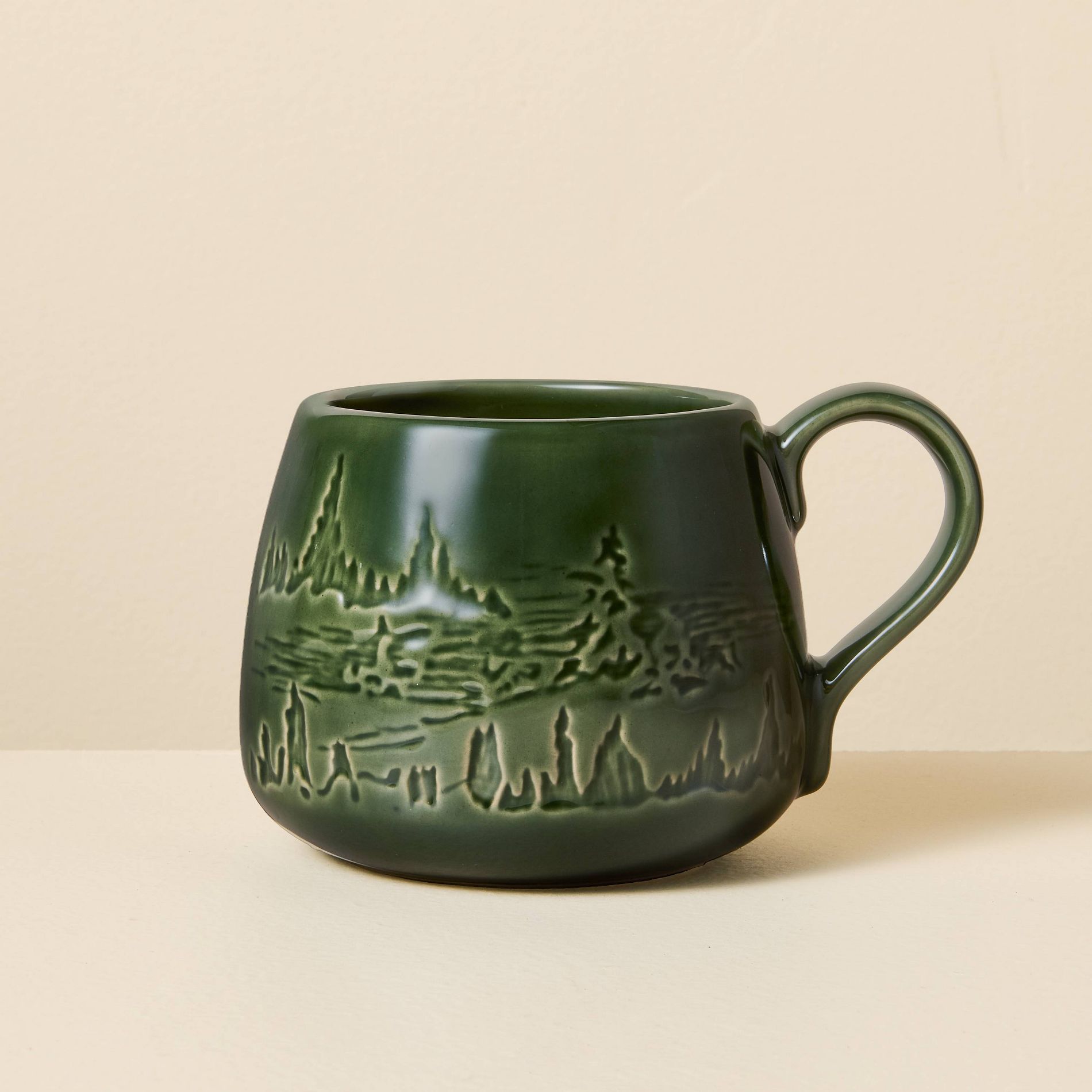 17 fl oz Tree Scene Holiday Mug - Hearth & Hand™ with Magnolia