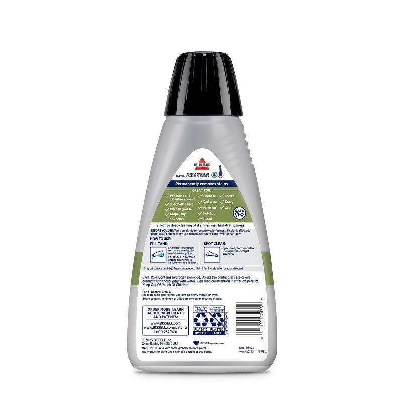 BISSELL Little Green Spot &#38; Stain Formula for Portable Carpet Cleaners, 2 of 6