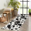 Adult Women Brown Highland Cow Print Rug for Boys Girls, Western Room Decor Carpet,Milk Cow Print Washable Decorative Rug for Living Room - 4 of 4