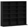 CLIHOME Media Storage Cabinet, 5-layer DVD/CD Shelf, Freestanding Decorative Bookshelf for 15 Compartments - 4 of 4