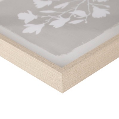 Beige and White Botanical Framed Wall Art Set, 12" x 14", 3-Piece