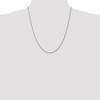 Black Bow Jewelry 1.75mm 10K White Gold Diamond Cut Solid Rope Chain Necklace - 2 of 4