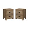 Galano Cinzia 2-Drawer Nightstand Effortless Assembly (Set of 2) - 18.1''W x 15.1''D x 22.3''H - 2 of 4