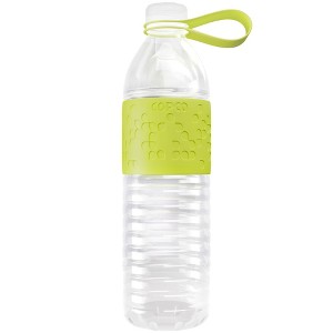 Copco Hydra Sports Water Bottle 20 Ounce Non Slip Sleeve BPA Free Tritan Plastic Reusable - 1 of 4