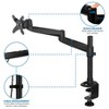 Mount-It! Premium Monitor Desk Mount Arm for Single Computer Screen | Heavy Duty Clamp and Grommet Base | VESA 75x75 and 100x100 (mm) Fits 24 - 32 in. - 4 of 4