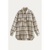 Women's CHECKED SHIRT-JACKET - Iron SuperSponge - 2 of 2