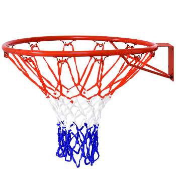 Costway 18'' Basketball Ring Hoop Net Outdoor Hanging Basket