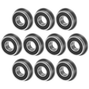 Unique Bargains Chrome Steel Rubber Shielded Flanged Ball Bearing - 1 of 4