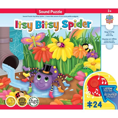 MasterPieces Inc The Itsy, Bitsy Spider 24 Piece Sing-A-Long Song Sound  Puzzle