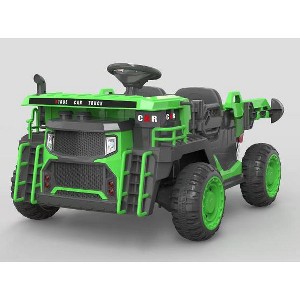 24V 2-Seater Ride-On Dump Truck for Kids, Remote Control Construction Toy with Electric Dump Bed, Extra Shovel - 1 of 1