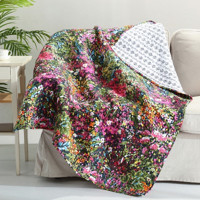 Basel Floral Quilted Throw - Levtex Home