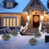 Whisen Outdoor Garden Christmas Tree with Flowering Pine Needles, Pine Cones, Red Berries, and Ground Stake - Green - 2 of 4