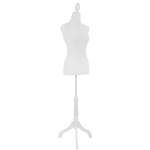 BestMassage Female Mannequin Body Dress Form Torso Female Manikin with Wooden Tripod Stand - 1 of 4