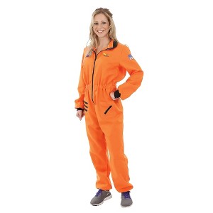Orion Costumes Women's Orange Astronaut Costume - 1 of 4