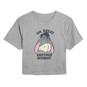 Women's - Winnie The Pooh - Oh Great Eeyore Cropped Graphic T-Shirt - 1 of 4