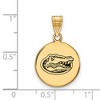 Black Bow Jewelry 14k Yellow Gold Plated Sterling Silver Florida Gators NCAA Medium Pendant - 2 of 3