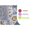 Kumasinova Trendy Stain-Resistant Area Rug – Non-Shedding Living Room Rug, Medallion Rugs for Living Room, Kid & Pet-Friendly, Boho Washable Rugs - 4 of 4