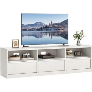 COZONY Mid Century Modern TV Stand with Storage Drawer, Entertainment Center with Open Shelves for Living Room - 1 of 4