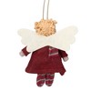 NORTHLIGHT 4.25" Hannah the Holiday Angel Christmas Ornament - Red/White - 3 of 4