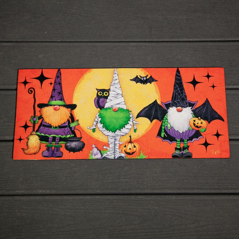 Evergreen Gnomes in Costume Sassafras Switch Puzzle Mat 11.5 x 10 inches Indoor and Outdoor Decor, 5 of 9