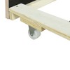 Okak Queen Platform Bed Frame with Upholstered & Trundle Storage Headboard Bed with 2 Drawers Sockets USB Ports Easy Assembly, Beige - 4 of 4