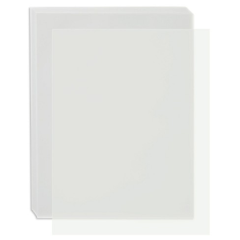 100 Sheets Vellum Paper White Transparent Translucent Paper 8.5 x 11 Inches f... 