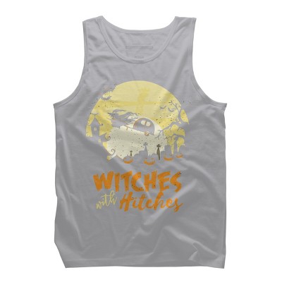 Men's Design By Humans Halloween Camping Witches Hitches Funny By RedBirdLS Tank Top