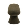 Meridian Furniture,Drum Faux Shearling Teddy Fabric Ottoman/Stool - 4 of 4