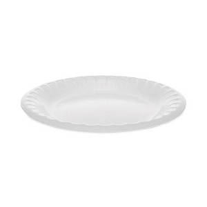 Pactiv Evergreen Placesetter Deluxe Laminated Foam Dinnerware, Plate, 6" dia, White, 1,000/Carton - 1 of 4