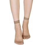 Allegra K Women's Socks Elastic Sheer Polka Dots Ankle Socks Lightweight 10 Pairs