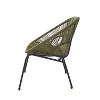 GDFStudio Chardean Outdoor Wicker Wrap Hammock Loveseat with Metal Frame - 4 of 4