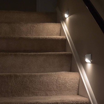 White Battery-Operated Motion Sensor LED Night Light 3-Pack