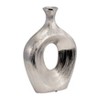 Sagebrook Home Ceramic Oval Vase - Contemporary Glam Abstract Cut-Out Vase Beaded - 4 of 4