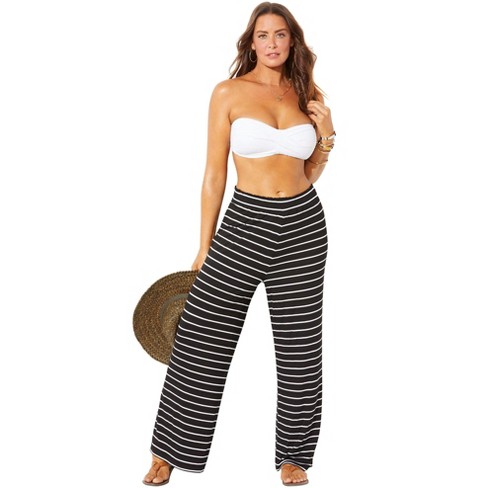 Swimsuits For All Women's Plus Size Dena Beach Pant Cover Up, 18